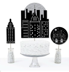 Big Dot of Happiness Party Decorations City Lights 15 Pieces New