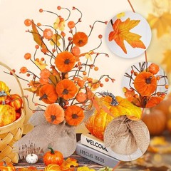 Pumpkin Arrangement Compact Size Lightweight Design Low-Maintenance Decoration