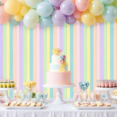 Crepe Paper Streamers 12 Rolls 984ft Rainbow Pastel Color Party Decor