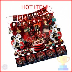 Stranger Birthday Decorations, Things Party Supplies Set Include Banner, Backdro