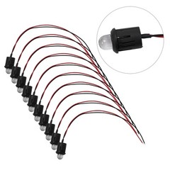 10 Pack 12V 10mm Pre Wired LED Bulb Cable with Bright and Consistent Light