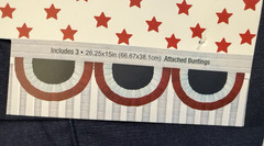 Hobby Lobby July 4th Red White & Blue 3 Piece Bunting Lot of 2