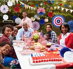Easy Setup Patriotic Party Decoration Kit – Perfect for July 4th Celebrations