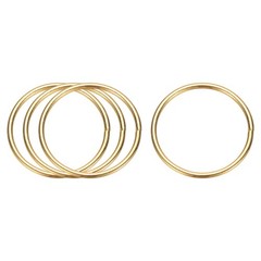 4Pcs Metal Hoops for Crafts 1.8 Inch Dream Catcher Rings Gold
