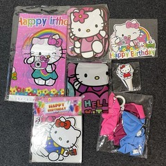 Hello Kitty Sanrio Birthday Party Supplies Set – Vintage Style Favors, Balloons