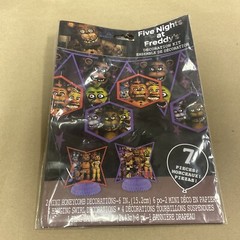 Five Nights At Freddy’s Party Supplies Decoration Kit (7pcs) – FNAF Birthday