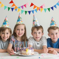 Banderines de colores con cinta de 2,5 m para decoración de fiestas cumpleaños