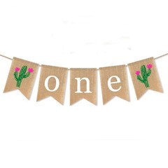 Cactus High Chair Banner for 1st Birthday, Hawaii ONE High Chair First Birthd…