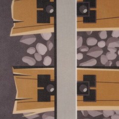 Beistle Novelty Printed Polyester Fabric Railroad Track Aisle Runner