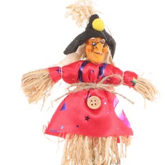 4 Pcs mini scarecrow on a stick Garden Portable Outdoor Scarecrow Decors Garden