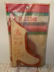 Vintage Double Glo Red Honeycomb Tissue Bells 1970 Pack of 5 Party Decorations