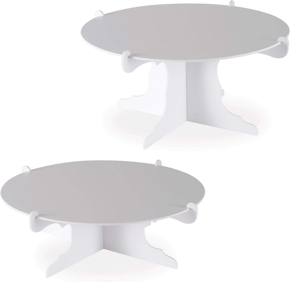 2 Piece Durable Cake Stands for Weddings Birthday Party Cupcake Holders Baby