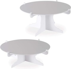 2 Piece Durable Cake Stands for Weddings Birthday Party Cupcake Holders Baby