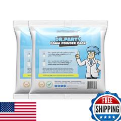 Dr. Party Foam Powder Pack 2 Makes 240 Gallons Foam Party Fun Foam Machine Suppl