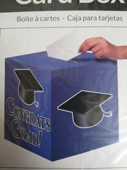 9 «x9» Congrats Grad Card Box for accepting Checks Cash Gift cards Graduation