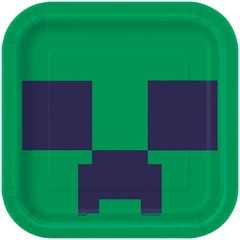 MINECRAFT 40PC. Party Kit for 8 (Large Plates, Small Plates, Napkins & Cups)-NEW