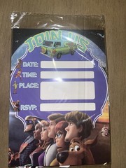Scooby Doo party Decorations. Includes banner, Cake Topper, Invitations, Decor