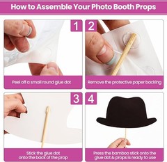 16-Piece Bridal Shower Photo Props – Fun Reusable Accessories for Celebrations