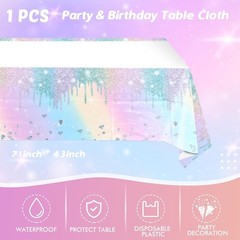 Magical Iridescent Birthday Set – Includes 20 Plates & Napkins for Easy Parties