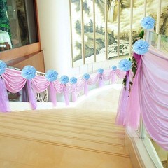 18pcs Tissue Hanging Paper Pom-poms, Hmxpls Flower Ball Wedding Party Outdoor