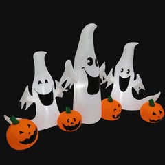 7.55FT Halloween Inflatable Decorations Inflatable w/ Led Lights Free Stand GIFT