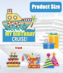 Birthday Cruise Door Decorations Magnetic for Cruise Ship Cabin Door Theme