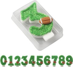 Birthday Number 16 Candles,16th Green Football 16,