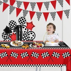 33Ft Racing Car Party Decorations Race 5 x 7 inches, red,black,white