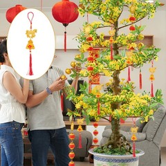 6pcs Chinese New Year Hanging Ornaments: Spring Festival Lucky Pendants for