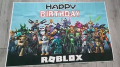 Blue Birthday Banner Photography Roblox Background Party Decoration