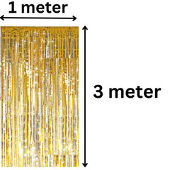 2M-3M TINSEL SHIMMER FOIL PARTY SHINING CURTAINS BIRTHDAY WEDDINGS DECORATION UK