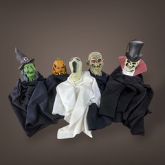 Paper Magic Hanging Halloween Figures Early 2000s Set of 5 Characters