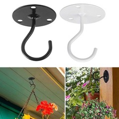 Balcony Plant Hooks Iron – Space Efficient Outdoor Hanging Brackets 6.8in H