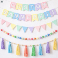 Smoothnovelty 139 Pcs Felt Diy Custom Banner Kit Include 104 Letters 18