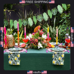 Tropical Palm Leaf Garland Party Decorations, Length 2.6M, 8.5 FT, Green