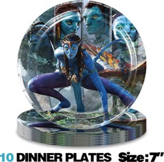 Avatar Party Supplies Party Decorations Set Plates Balloons Banner Tablecloth