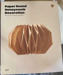 Typo Paper Honeycomb Hanging Decorations, set of 5 – NEW IN BOX