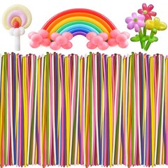 200Pcs 260 Long Balloons, Twisting Animal Balloons Assorted Color – Thickenin…