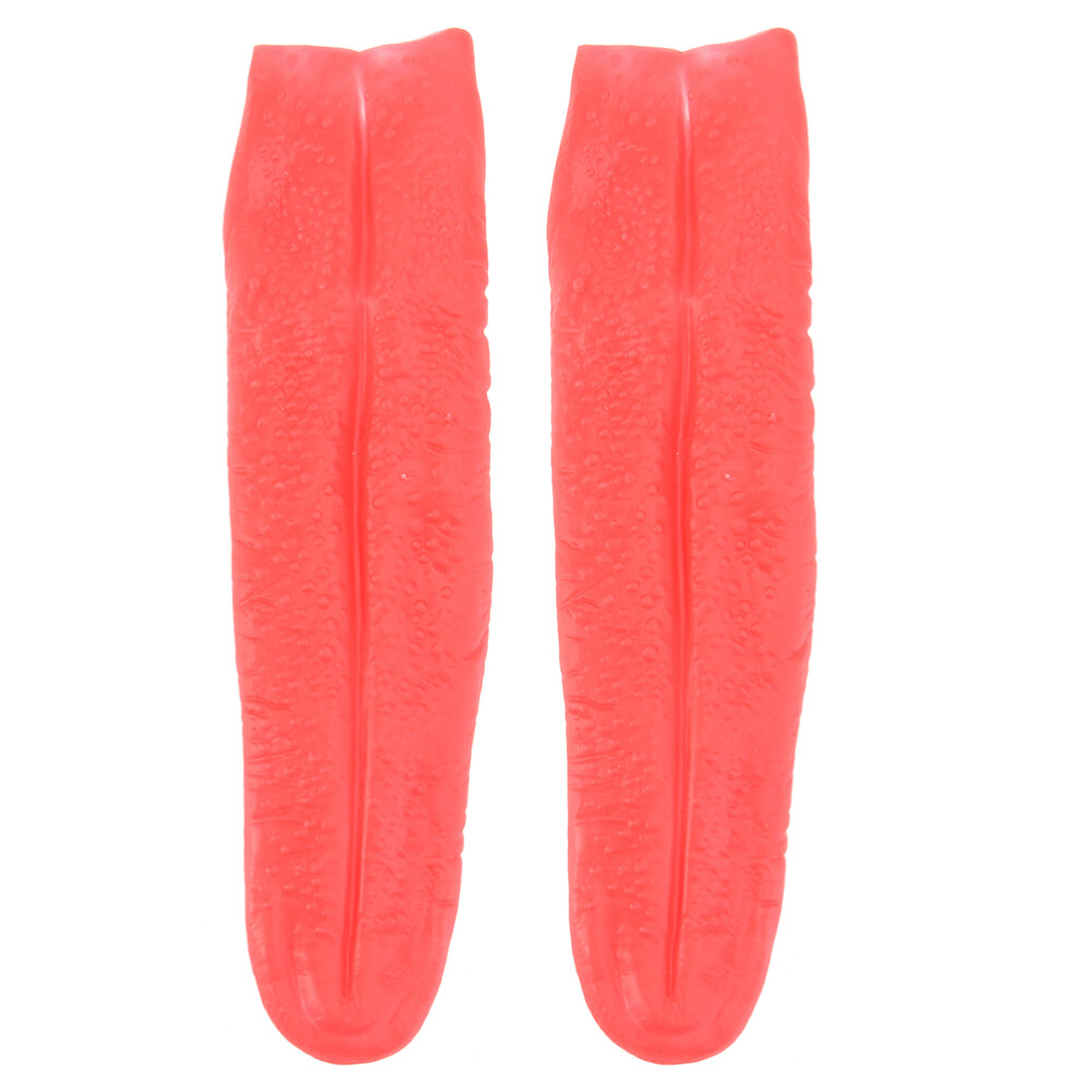 2PCS Tricks Tongue Toys Halloween Cosplay Prop Tongue Model Artificial Tongue