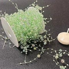 Pearl Bead Garland, Faux Iridescent String of Pearl Beads Decorations for Home,