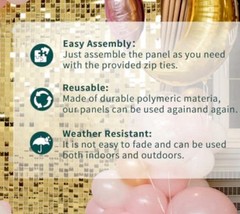24 Square SILVER Sequin Shimmer Wall Backdrop Panels for Party Decor – NIOB
