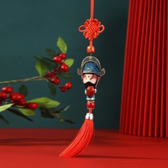 Chinese Peking Opera Character Knot Hanging Pendant Gift Specialty Ethnic Crafts