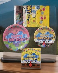 TV Character Happy Birthday Decorations For 10 Guest