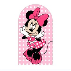 Minnie Mouse Arch Backdrop Cover Girls Birthday Party Photo Background Prop