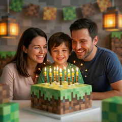 Gamer Birthday Cake Torch Candles | Video Game Happy Birthday Party Decorations
