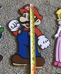 Super Mario Bros. 14”Themed Party Cutout Props Set Of 8 Characters Room Or Party
