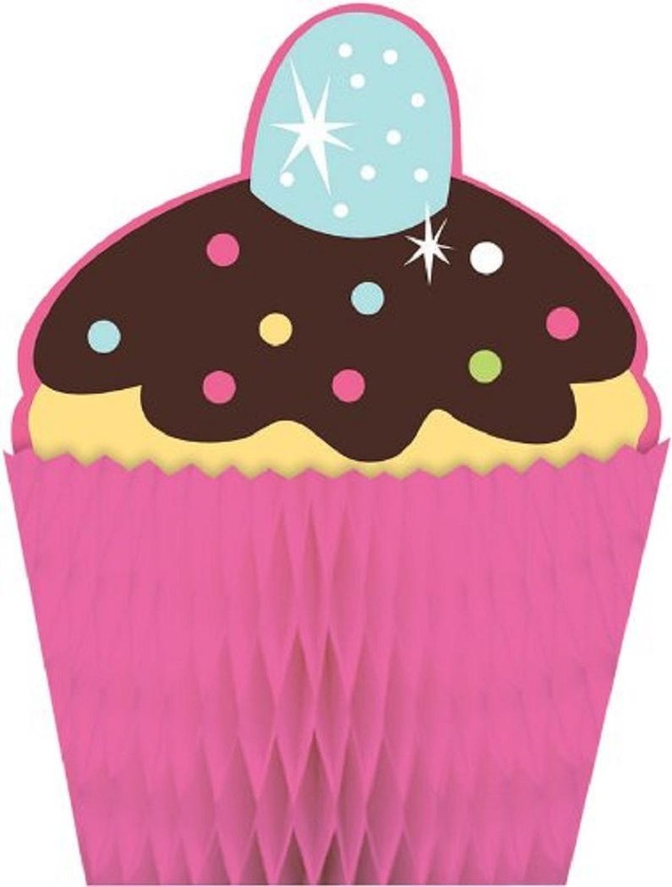Sweet Treat Cupcake Dessert Polka Dot Birthday Party Decoration Centerpiece