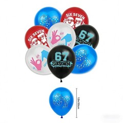67 Birthday Party Decoration Balloon Cake Topper Banner Set Baby Shower Supplies