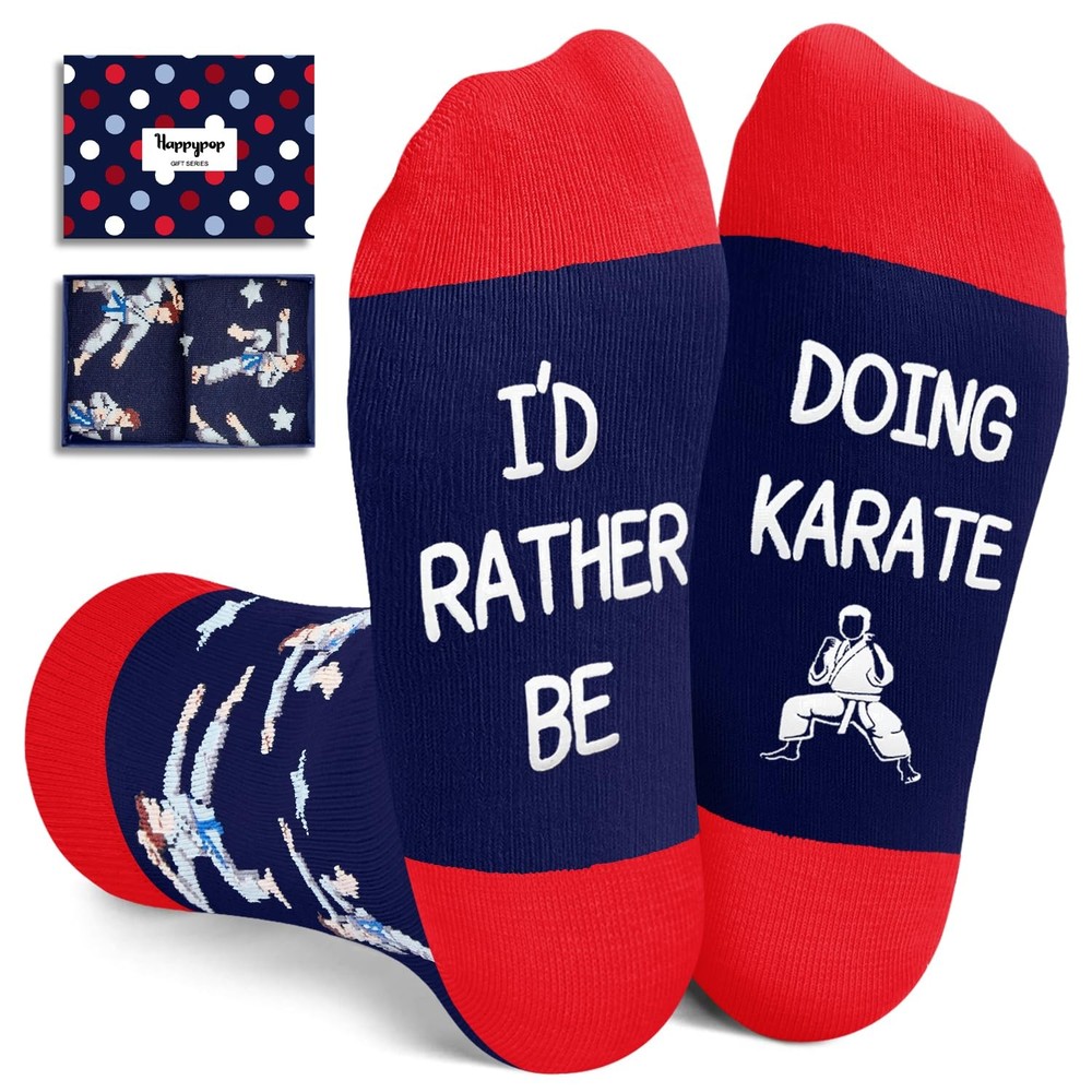 Karate Gifts Boys Kids Taekwondo Funny Socks 10-12 Year Olds Novelty