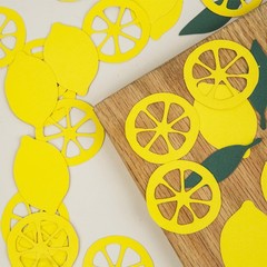 200Pcs Lemon Confetti – Lemonade Party Table Decor, Baby Shower & Bachelorett…